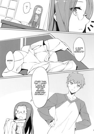 Rider-san to Hadawai. | Rider and naked white shirt. Page #5