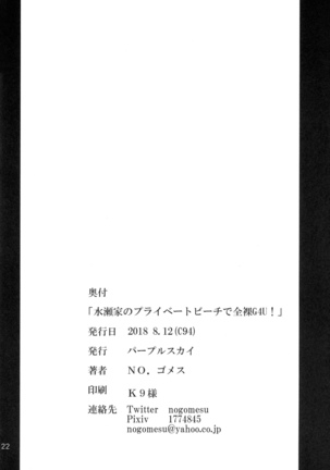 Minase-ke no Private Beach de Nude G4U! ~Satsuei Hen~ Page #21