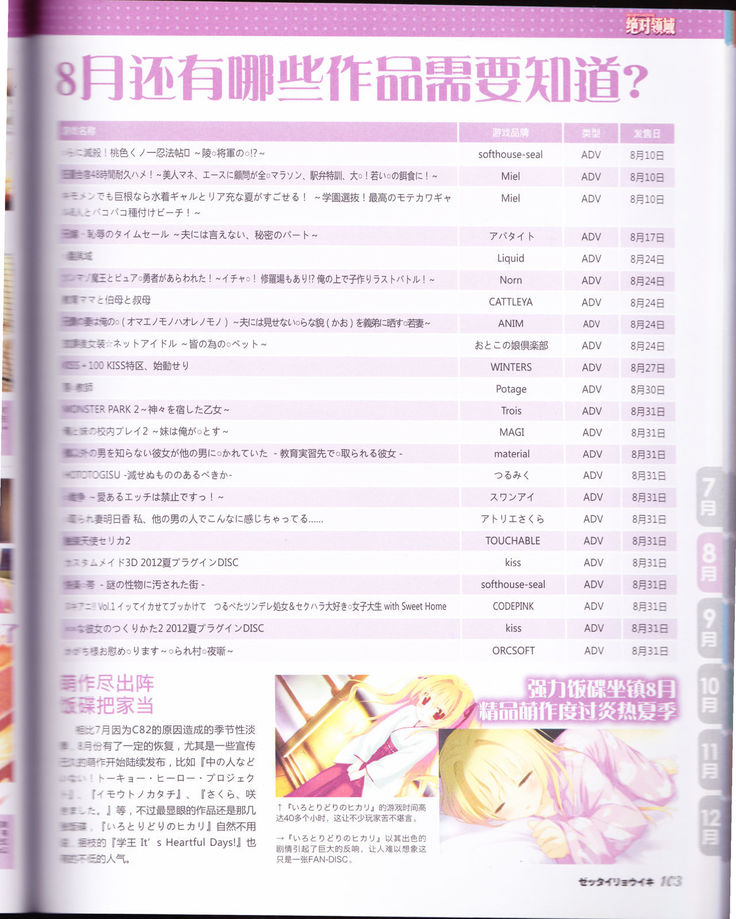 zettairyouiki Galgame yuuginennkann 2012