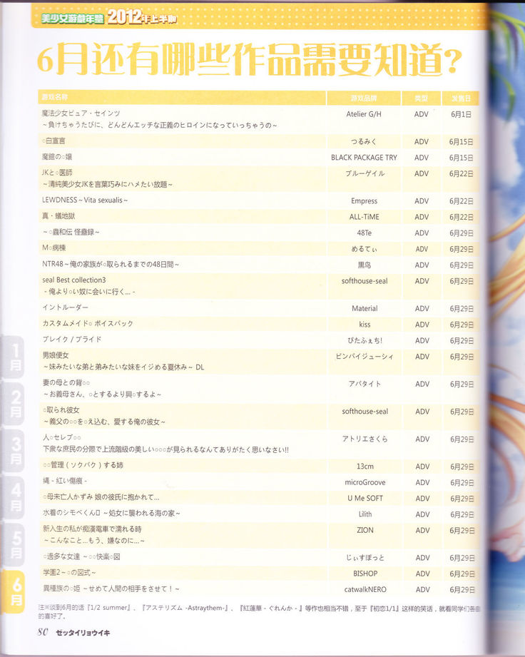 zettairyouiki Galgame yuuginennkann 2012