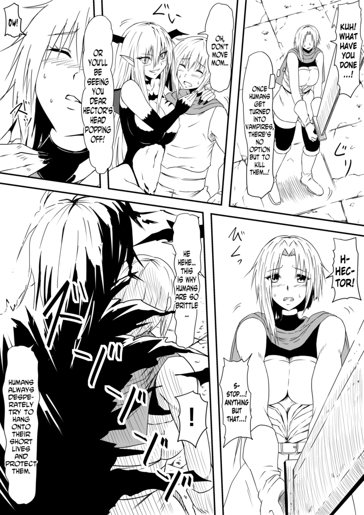 Kyuuketsuki ni Kanzen Haiboku Shita Vanpire Hunter Oyako ga Musuko no Mae de Okasare Kyuuketsuki-ka Shite Shimau Haha no Hanashi