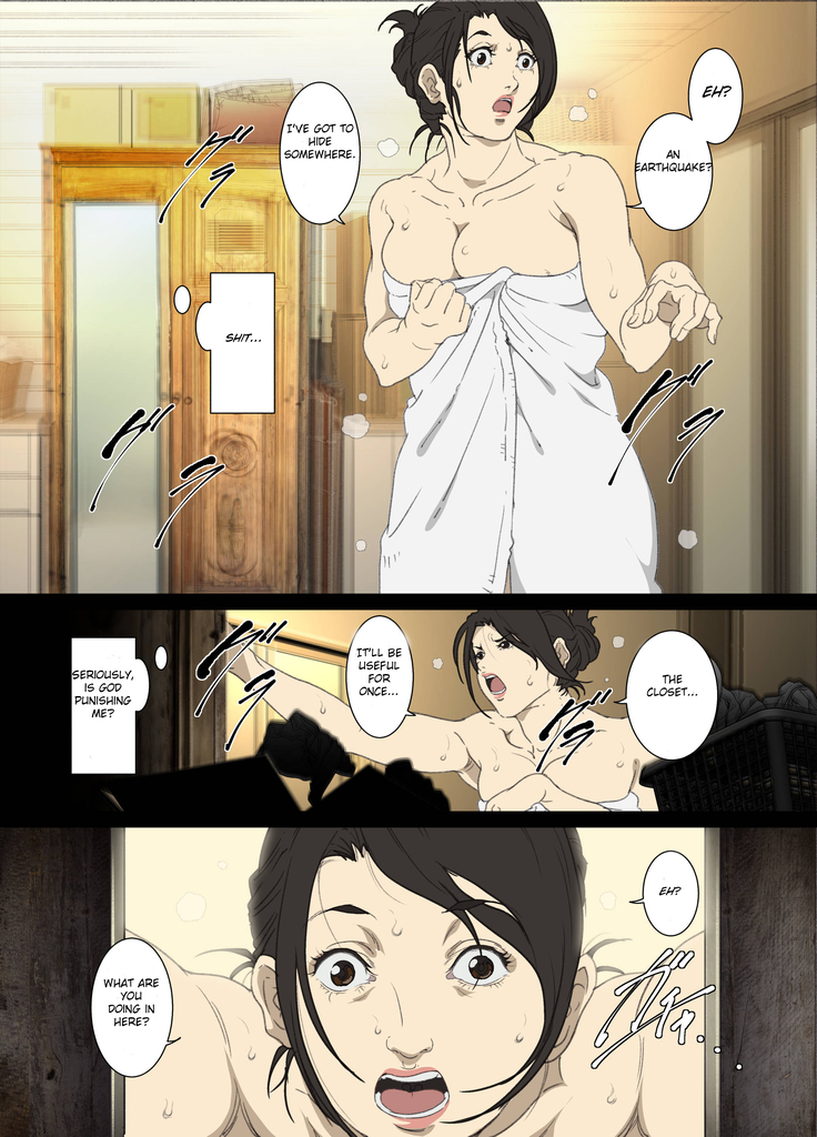 Seieki Mamire no Tansu no Naka ni Tojikomerareta Zenra Oyako no Nurunuru Micchaku Kinshinsoukan