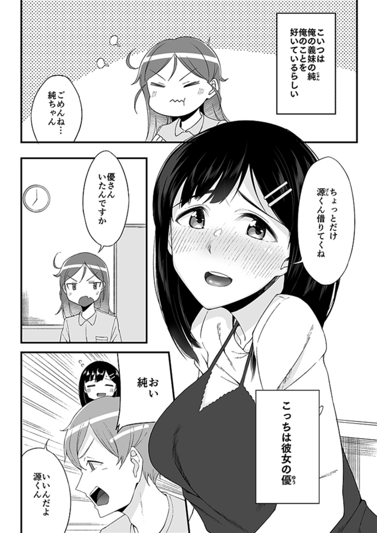 "Imouto no Karada no Kanojo" to "Kanojo no Karada no Imouto", Docchi no Naka ga Kimochi Ii? 1