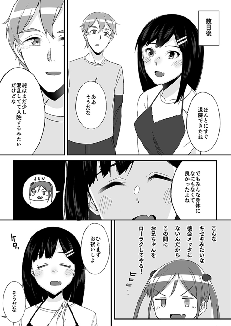 "Imouto no Karada no Kanojo" to "Kanojo no Karada no Imouto", Docchi no Naka ga Kimochi Ii? 1