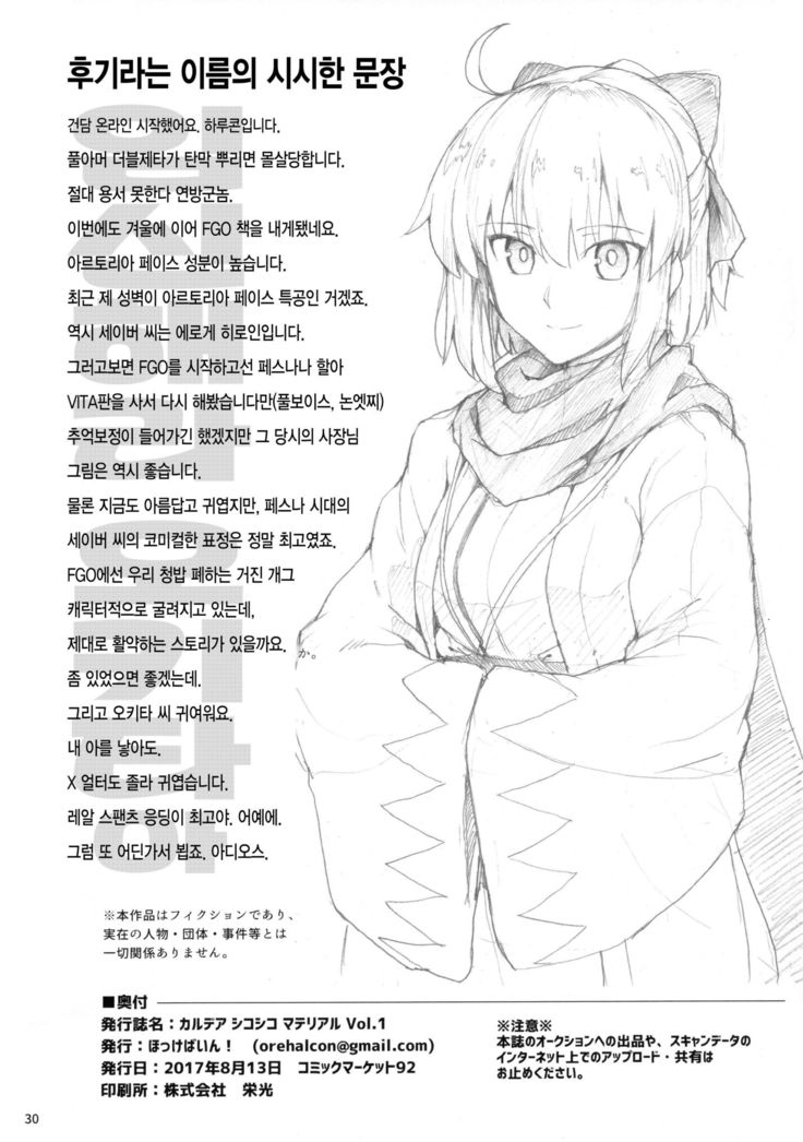 Chaldea Shiko Shiko Material Vol. 1