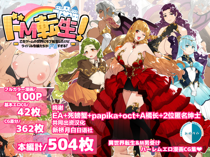 Do M Tensei ! -Otome Game no Sekai ni Mob Tensei Shita Rival Reijou-tachi ga Do S Sugiru !-
