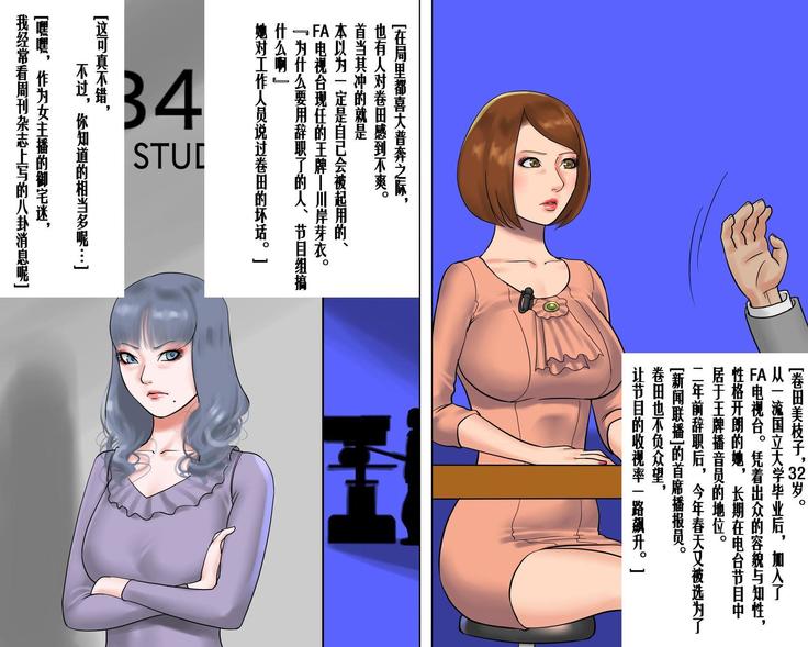 美人キャスター-地獄落ち 号泣絶叫の鬼畜AV撮影（有条色狼汉化）