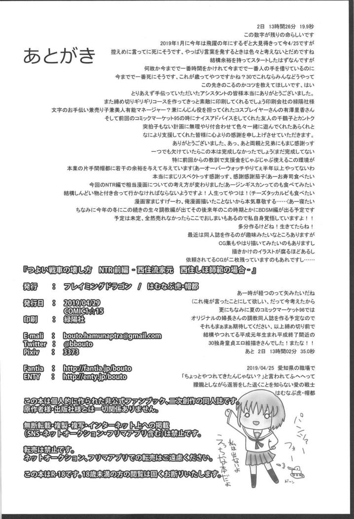 Tsuyoi Sensha no Kowashikata NTR Zenpen -Nishizumi-ryuu Iemoto Nishizumi Shiho Shihan no Baai-