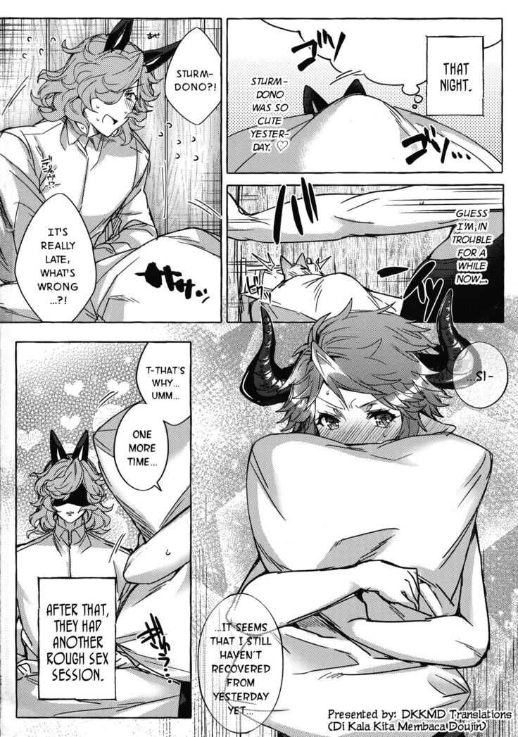 (C96) [Hachimitsu Romance (Eno Yukimi)] Sturm-dono ga Saiinkouka de Meromero ni Natchau Hon | A Book About Sturm-dono Who Became Madly in Love Because of a Aphrodisiacs Effect (Granblue Fantasy) [English] {DKKMD Translations}