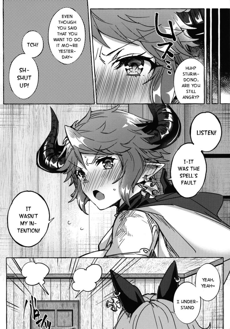(C96) [Hachimitsu Romance (Eno Yukimi)] Sturm-dono ga Saiinkouka de Meromero ni Natchau Hon | A Book About Sturm-dono Who Became Madly in Love Because of a Aphrodisiacs Effect (Granblue Fantasy) [English] {DKKMD Translations}