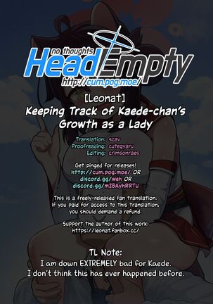 Kaede-chan Seichouroku | Keeping Track of Kaede-chan's Growth As A Lady - Page 45