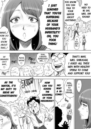 Aka-chan ga Hoshii Hitozuma o Chounai Minna de Haramaseyou | Let The Whole Town Impregnate A Wife Who Wants A Child - Page 6