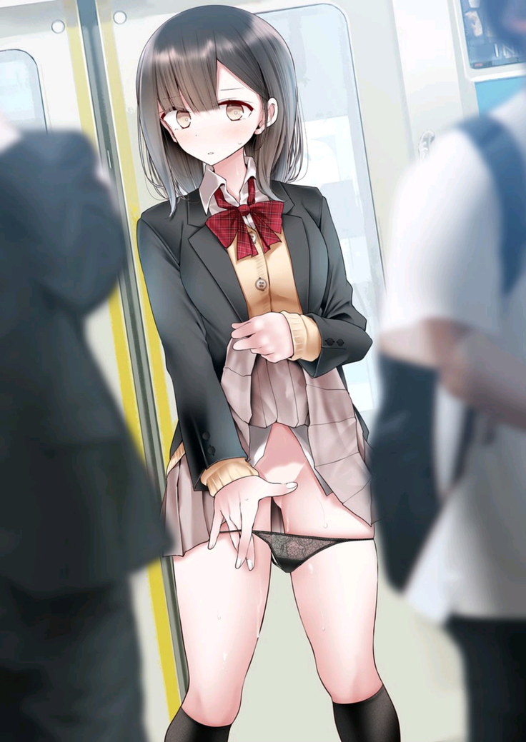 tsukin densha de pantsu o misete kuru JK ga itanode hametemita 2