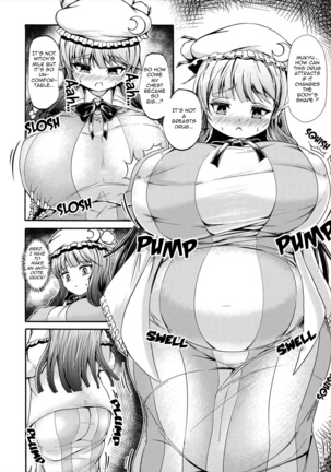 Patchouli-sama gets fat and milky - Page 4