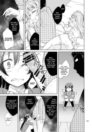 School Idol Kankin ~Minami Kotori·Sonoda Umi~ Page #12