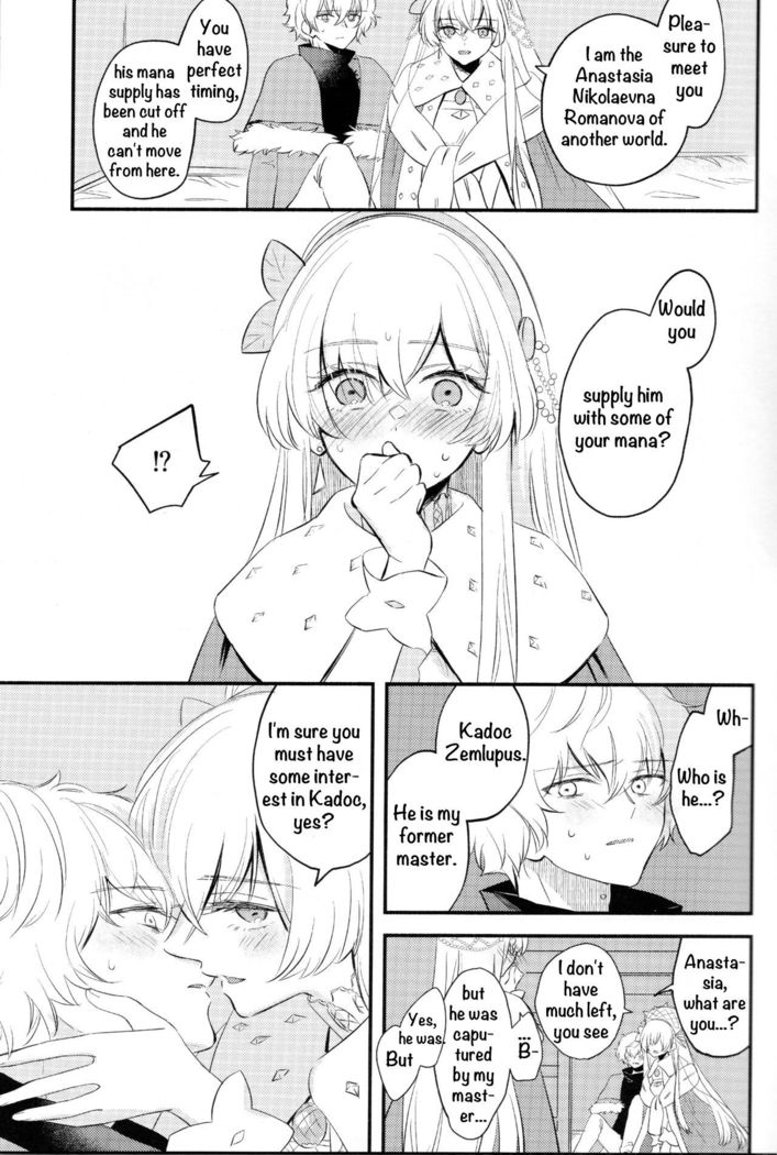 Lostbelt Anastasia to Rekishi Anastasia ga Shadow Border de Kadoc to Maryoku Kyoukyuu suru Hanashi