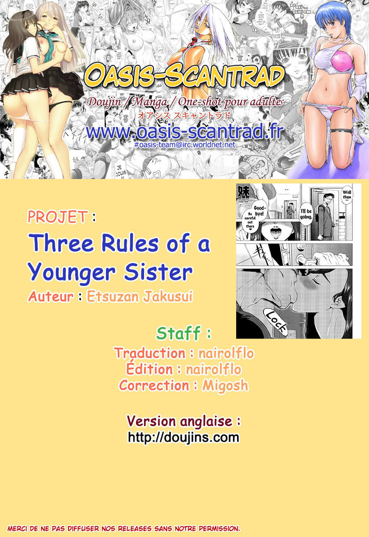 Imouto Rule | Three Rules of a Younger Sister
