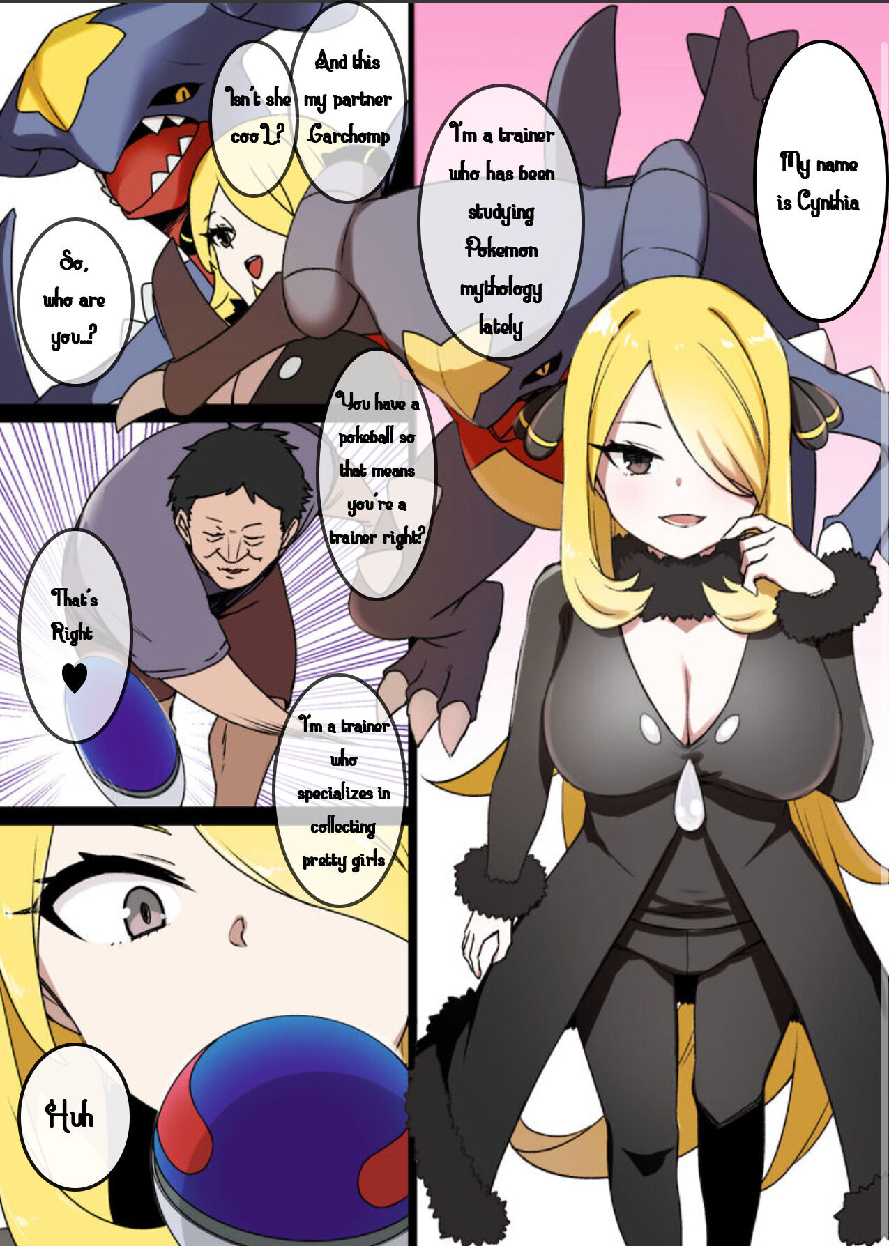 Cynthia hentai comic