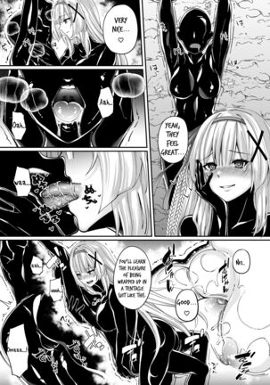 Parasite Rubber -The Tale of a Princess Knight Parasitized by Black Rubber Tentacle Clothes- Page #29