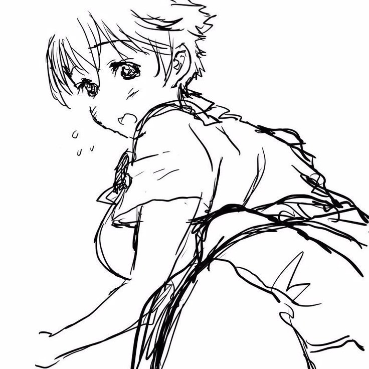 Misaki and Mika Sensei Sketchbook