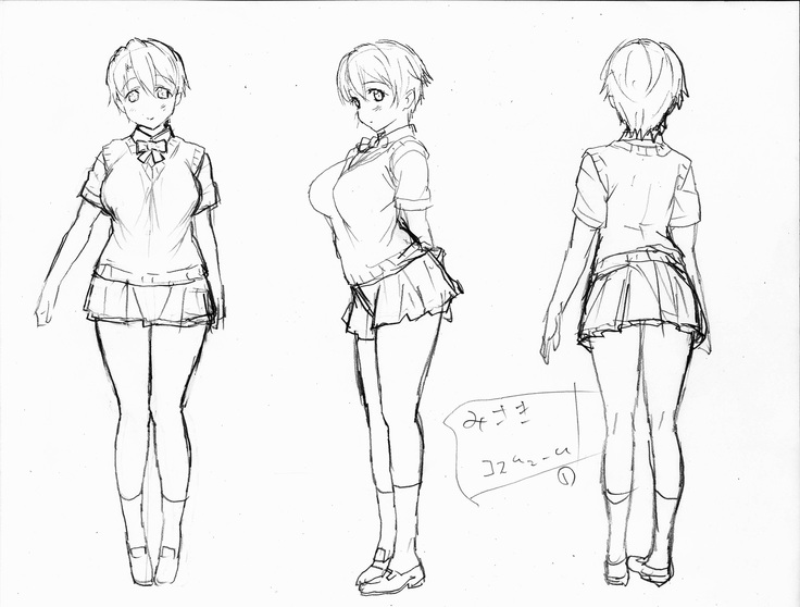 Misaki and Mika Sensei Sketchbook