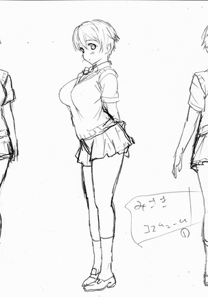 Misaki and Mika Sensei Sketchbook Page #35