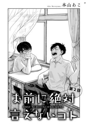 Omae ni Zettai Ienai Koto | 绝对无法对你说的事 1-3 Page #35