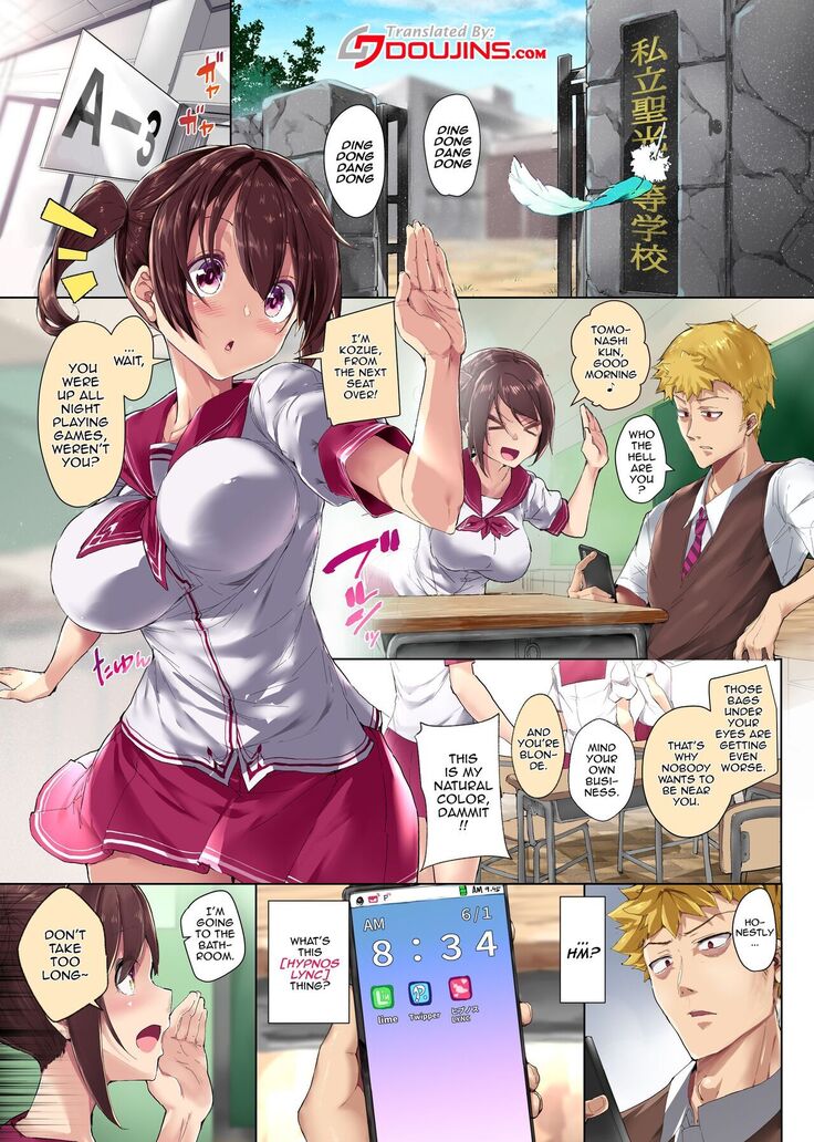 [Execio (Eizan)] Kousoku Ero Henkou Appli ~Tap Hitotsu de Kousoku o Hiwai ni Kaete Gakuen Joshi Zenin no Ana o Kouryaku Shichaou!~ | Using a Lewd App To Change School Rules [English] {Doujins.com}