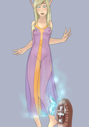 Blood elf to troll transformation sequence