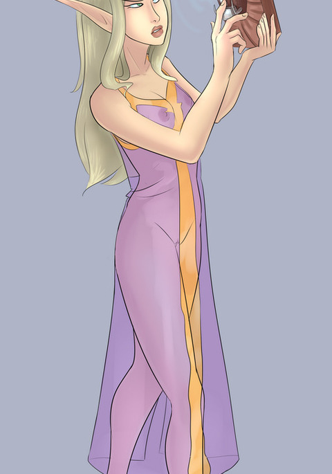 Blood elf to troll transformation sequence