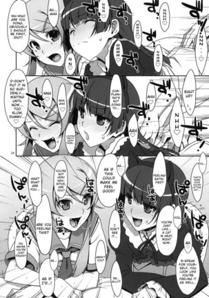 Kuroneko And My Little Sister Fight Over How Much They Love Me And I Can't Sleep Page #23