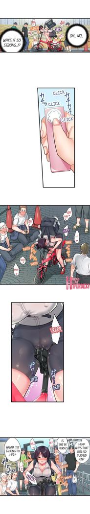 Bike Delivery Girl, Cumming To Your Door! | Jitensha Haitatsuin , Gaman Dekizu soto de Icchaimashita...