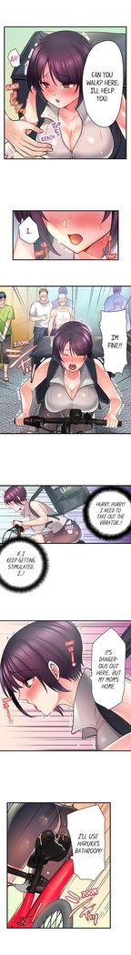 Bike Delivery Girl, Cumming To Your Door! | Jitensha Haitatsuin , Gaman Dekizu soto de Icchaimashita...