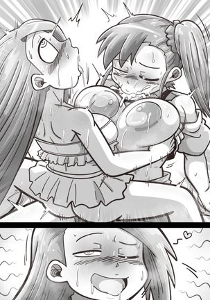 Futanari Iorin ga Mami no Oppai o Tannou suru Manga Page #38