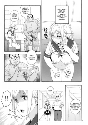 Tenkousei JK Elf 2 -Kegasareta Konyaku no Akashi-  {doujins.com} - Page 8