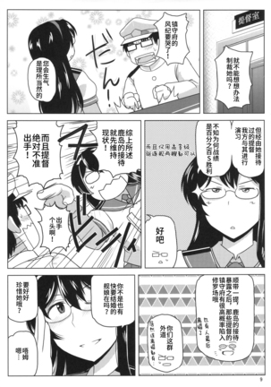 Inran Dosukebe Renjun Bitch Kashima Bon. ~Yariman Kashima ga Doutei Idenshi Hoshoku Sex Enshuu! Teitoku-san no Kibanda Seichuu Rengou Kantai, Kashima ga Oaite Shimasu~ - Page 11