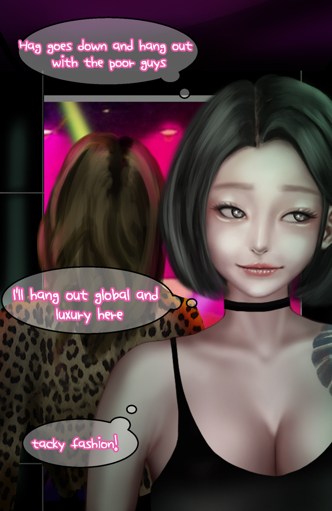 In the club