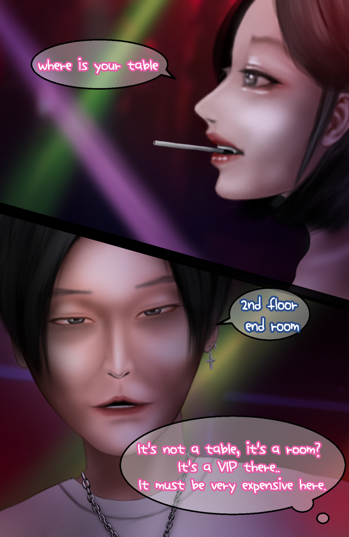 In the club