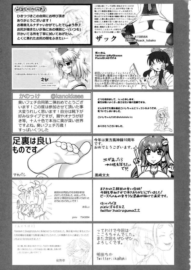 Touhou Nioi Feti Goudoushi ~Shuuki Reitaisai~Yuuga ni Nioe, Otome no Nioi -Border of smell-