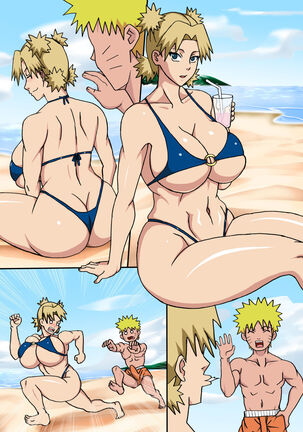 Zoku Tsunade no Insuiyoku | After Tsunade's Obscene Beach Page #46
