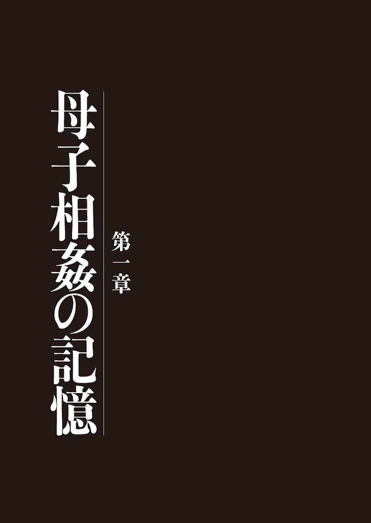 母子相姦日記 -母さん、一度だけだから…。-