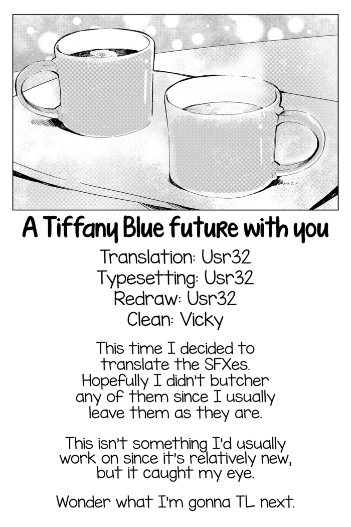 Tiffany Blue no Mirai o Kimi to | A Tiffany Blue future with you