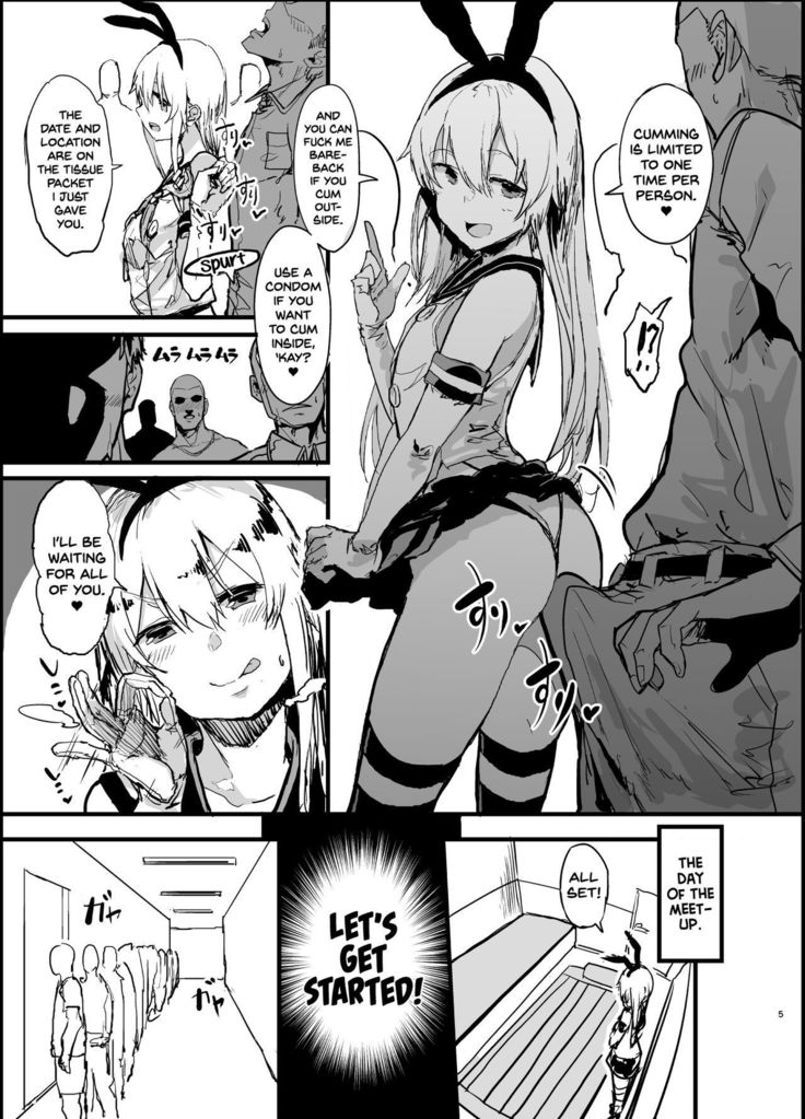 Futokutei Tasuu no Otoko to Berochuu Sex Suru Shimakaze Netorase Bon | A Book Where Shimakaze Has Passionate Netorase Sex With a Large Number of Men