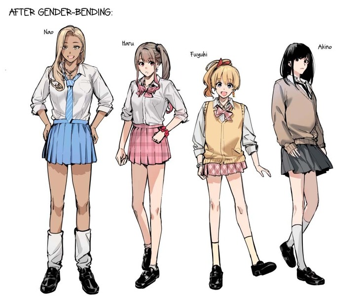 Shuudan Jotaika Gyaru, Ochiru | Mass-Gender Bended Gyarus, Fall into Depravity