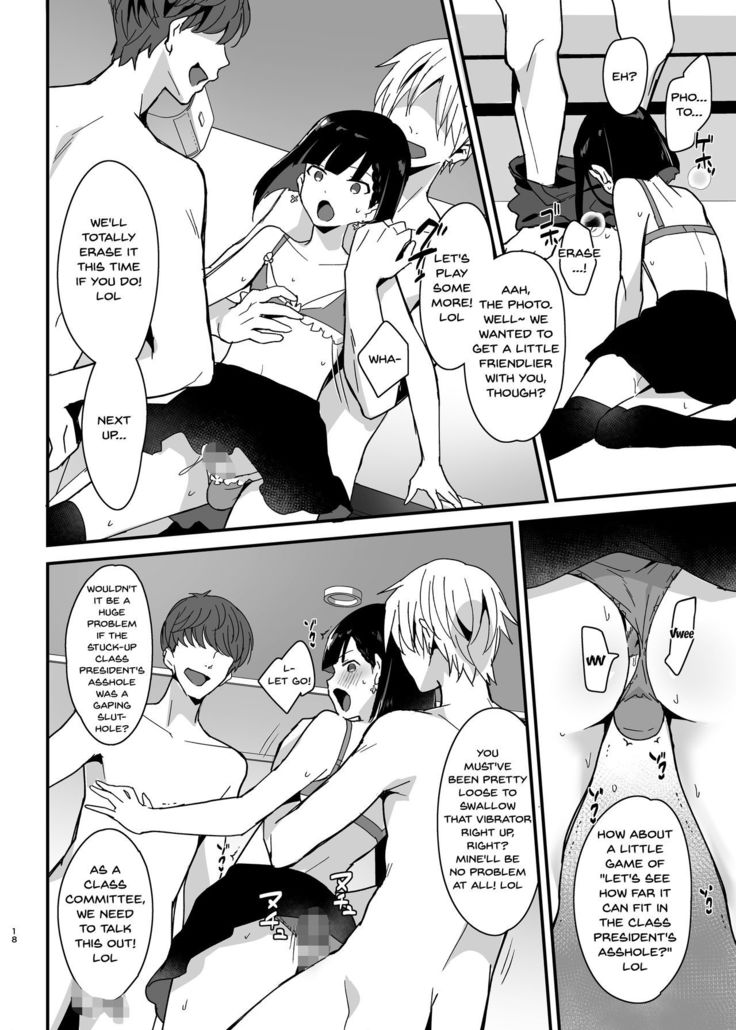 Iinchou wa Furyou Chinpo ni Otosareru | The Class President Falls To Delinquent Cock