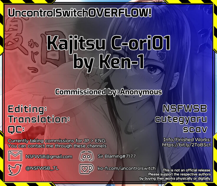 [Cior (Ken-1)] Kajitsu C-ori01 | Sweltering Days C-ori01 [Digital] [English] [UncontrolSwitchOverflow]