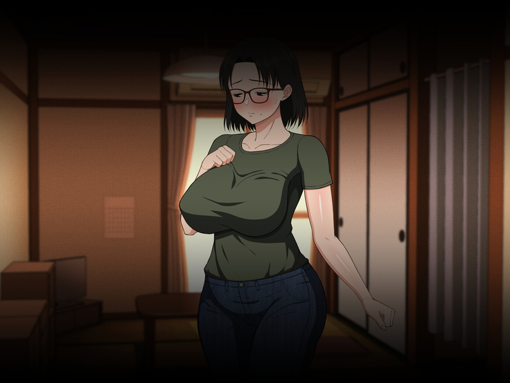 Megane Kyonyuu na Okaa-san to Yojouhan de Noukou Sex | Passionate Sex with a Busty Mother with Glasses in a Small Room