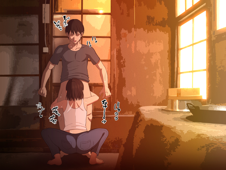 Manatsu no Inaka de Asedaku ni Natte Musaboriau Oyako | Mother and Son Sweating and Lusting for Each Other in The Midsummer Countryside