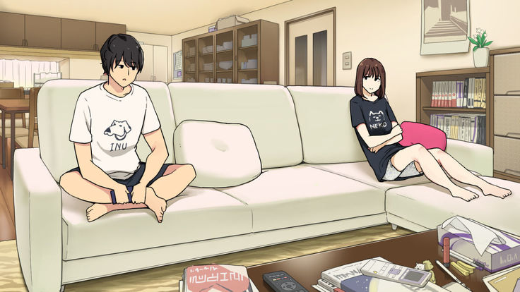 Ryoushin ga Dekakeru ya Ina ya Living no Sofa de Yarihajimeru Shitei