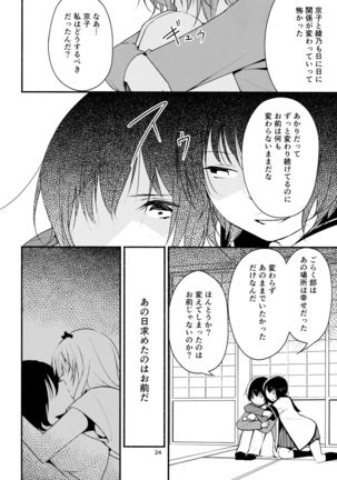 (Girls Love Festival 17) [G-complex (YUI_7)] Kyou mo Ashita mo Yurui Hibi o 2 - Yui and Kyoko and forever loose day-to-day (YuruYuri) Page #23